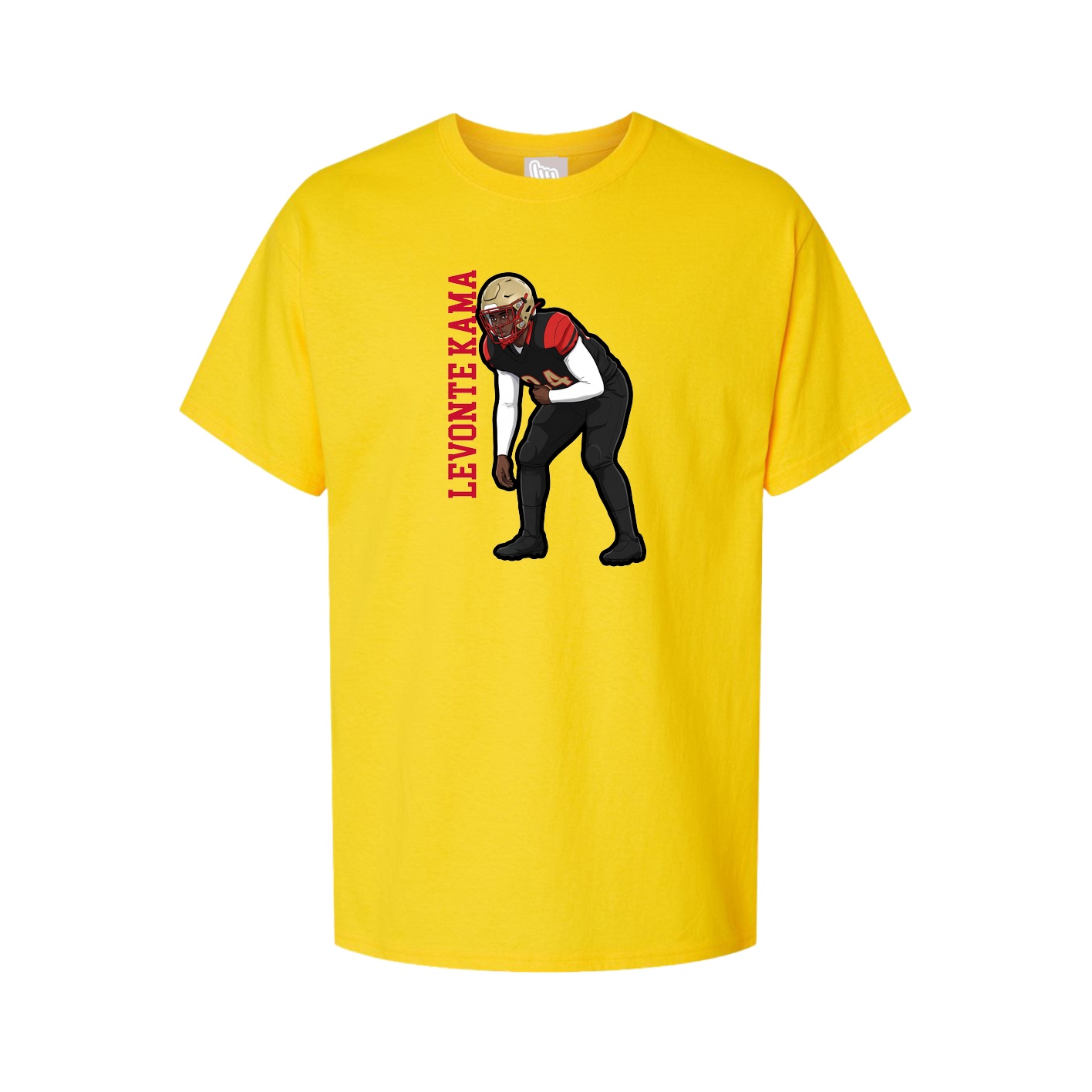 Tee — Name Vertical in Gold