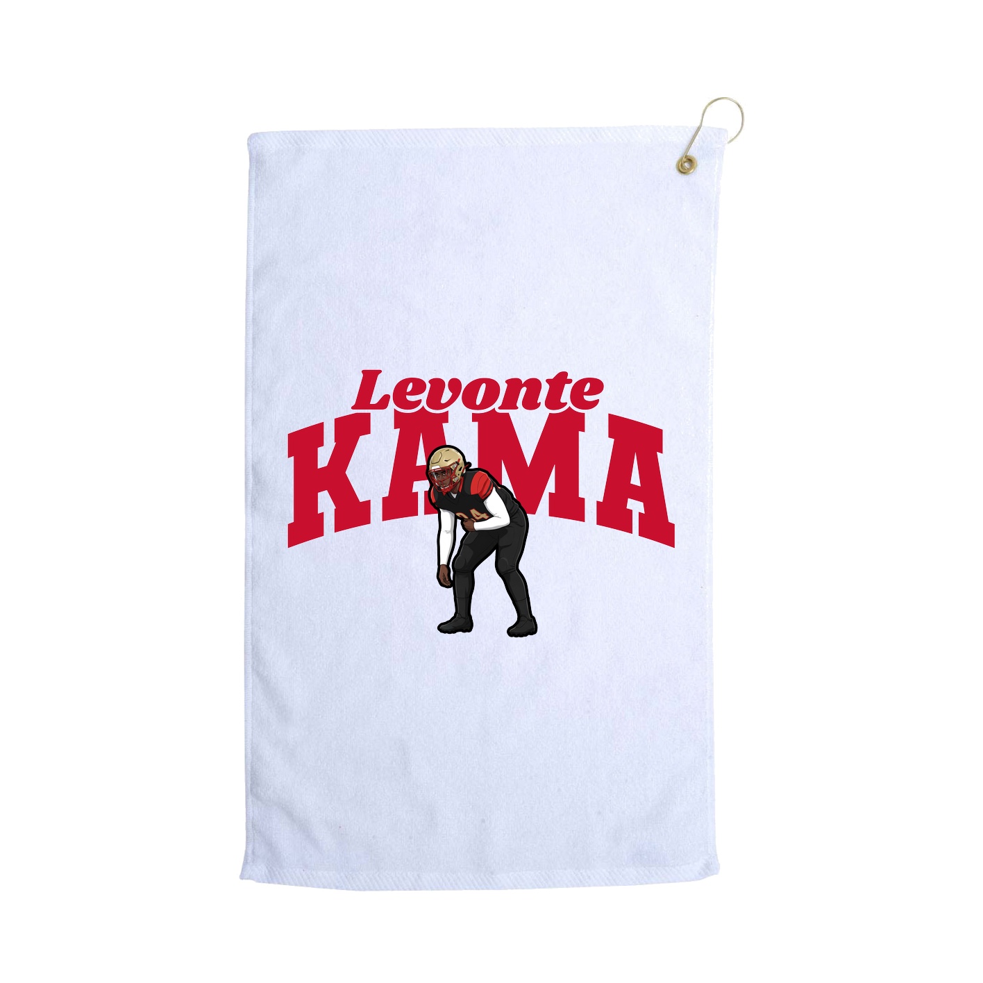Golf Towel — Signature Arch in White