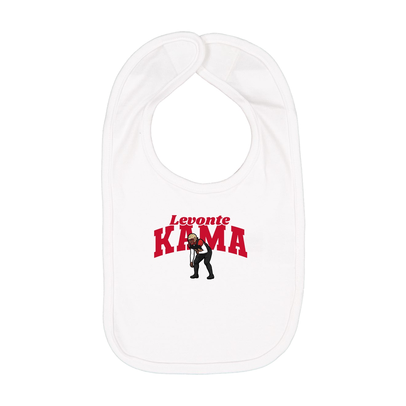 Infant Bib — Signature Arch in White