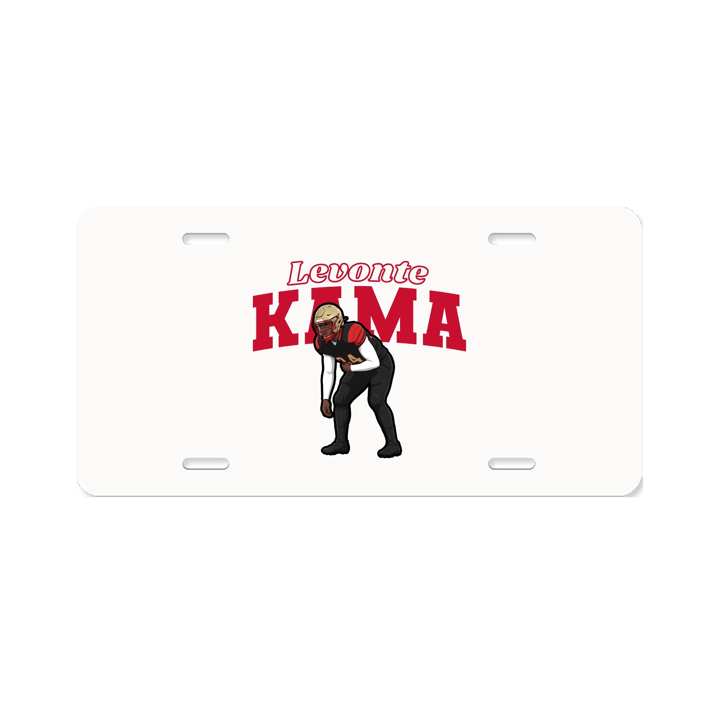 License Plate — Name Arch in Classic