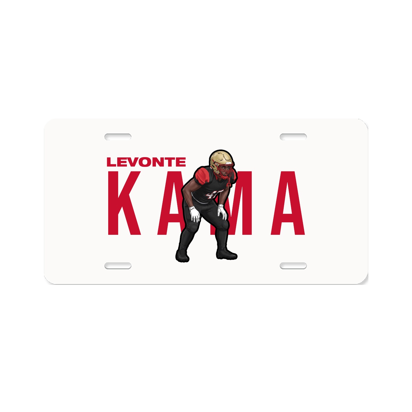 License Plate — Player Name in Classic