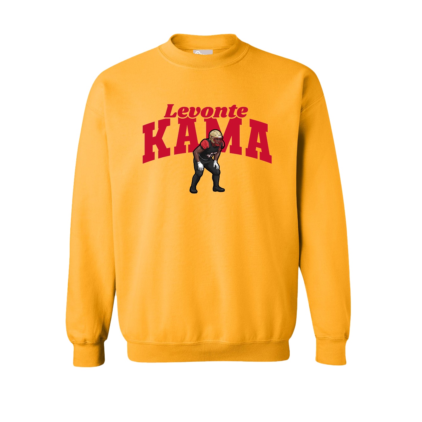 Fleece Crew — Signature Arch in Gold