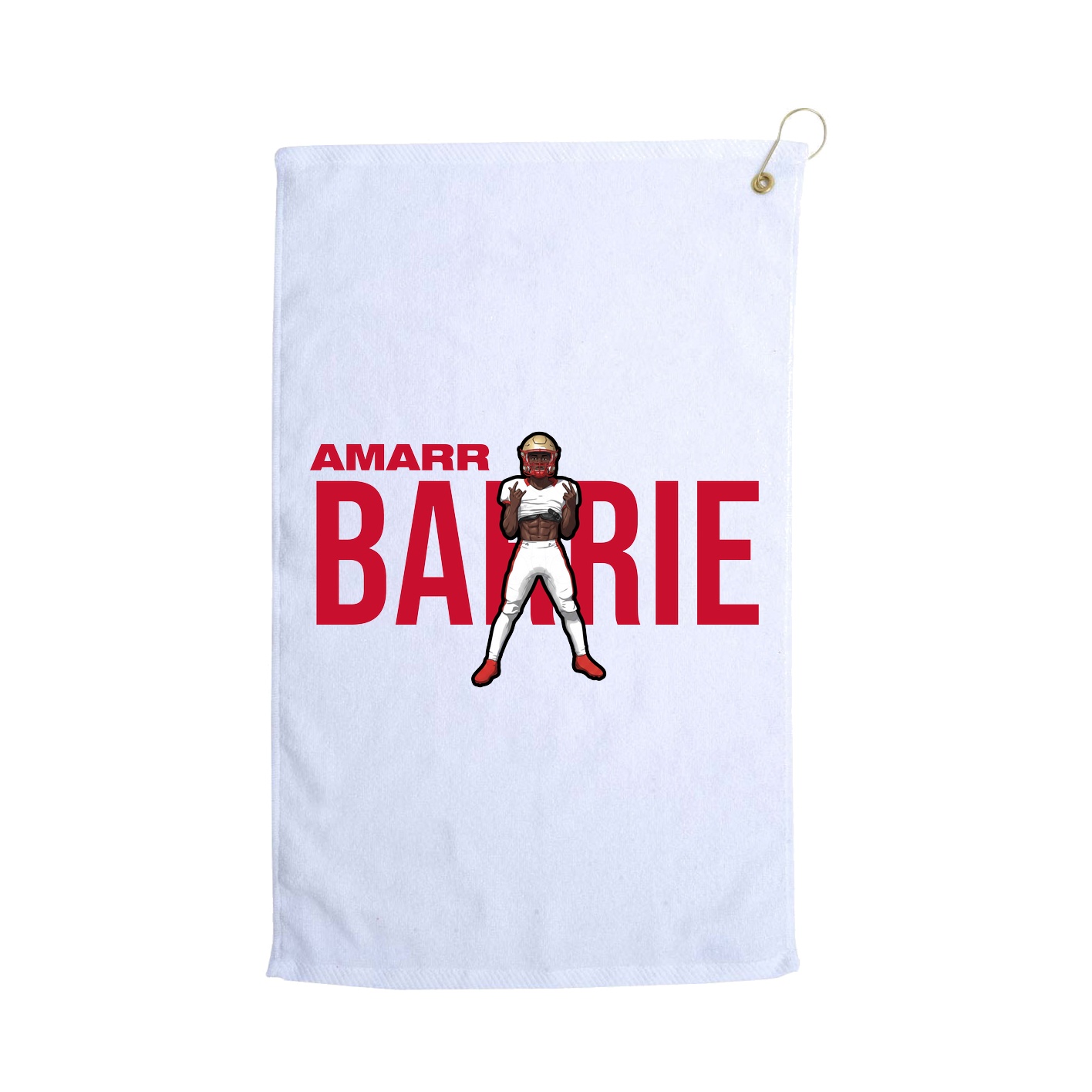 Golf Towel — Player Name in White