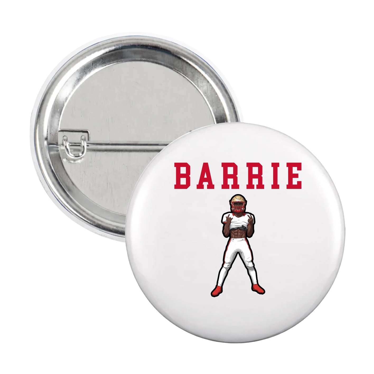 Game Day Button — Shirsey in White