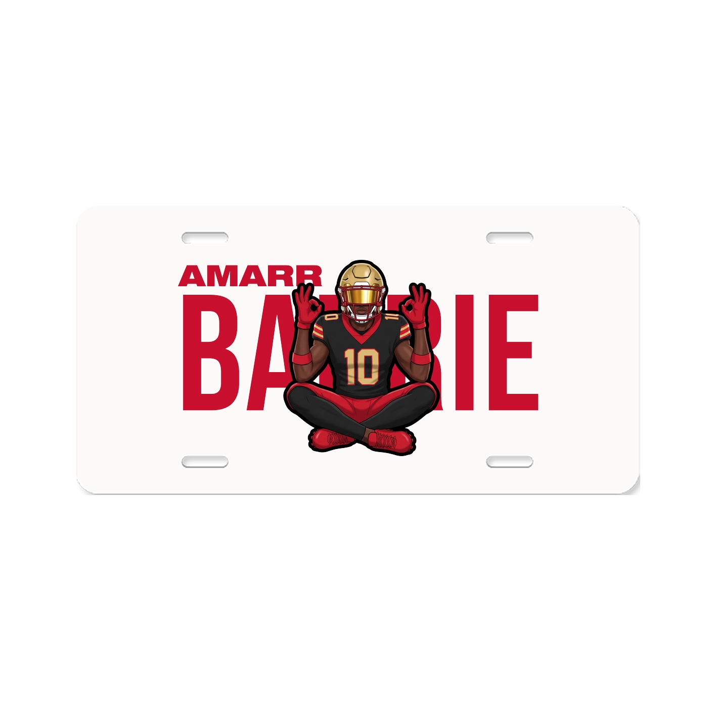 License Plate — Player Name in Classic