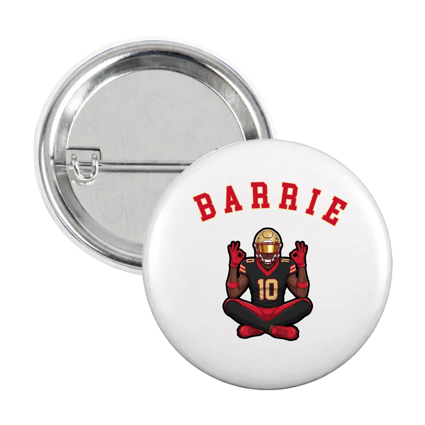 Game Day Button — Shirsey Arch in White