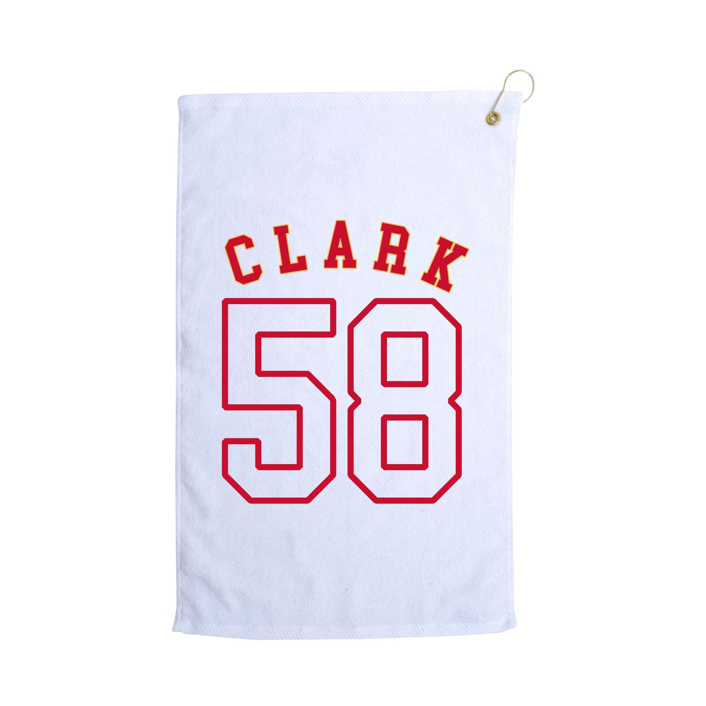 Golf Towel — Shirsey Arch in White