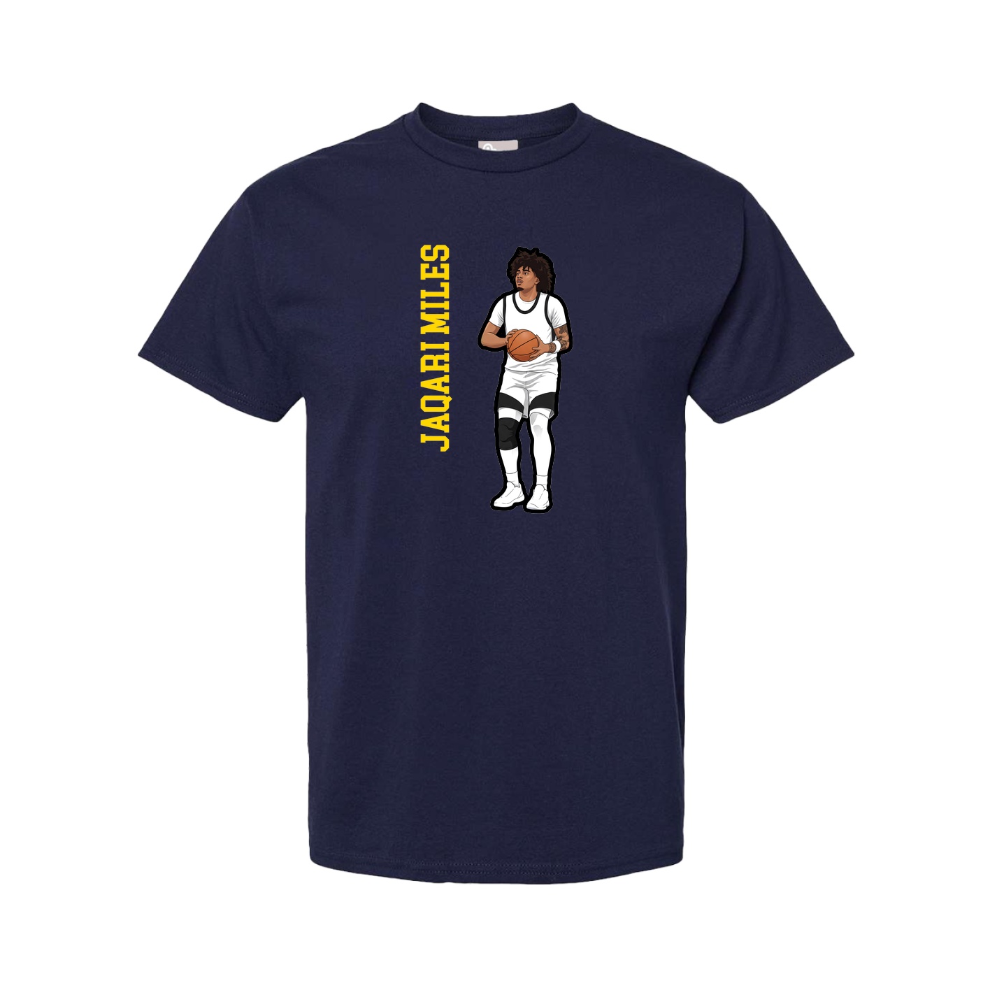 Youth Tee — Name Vertical in Navy