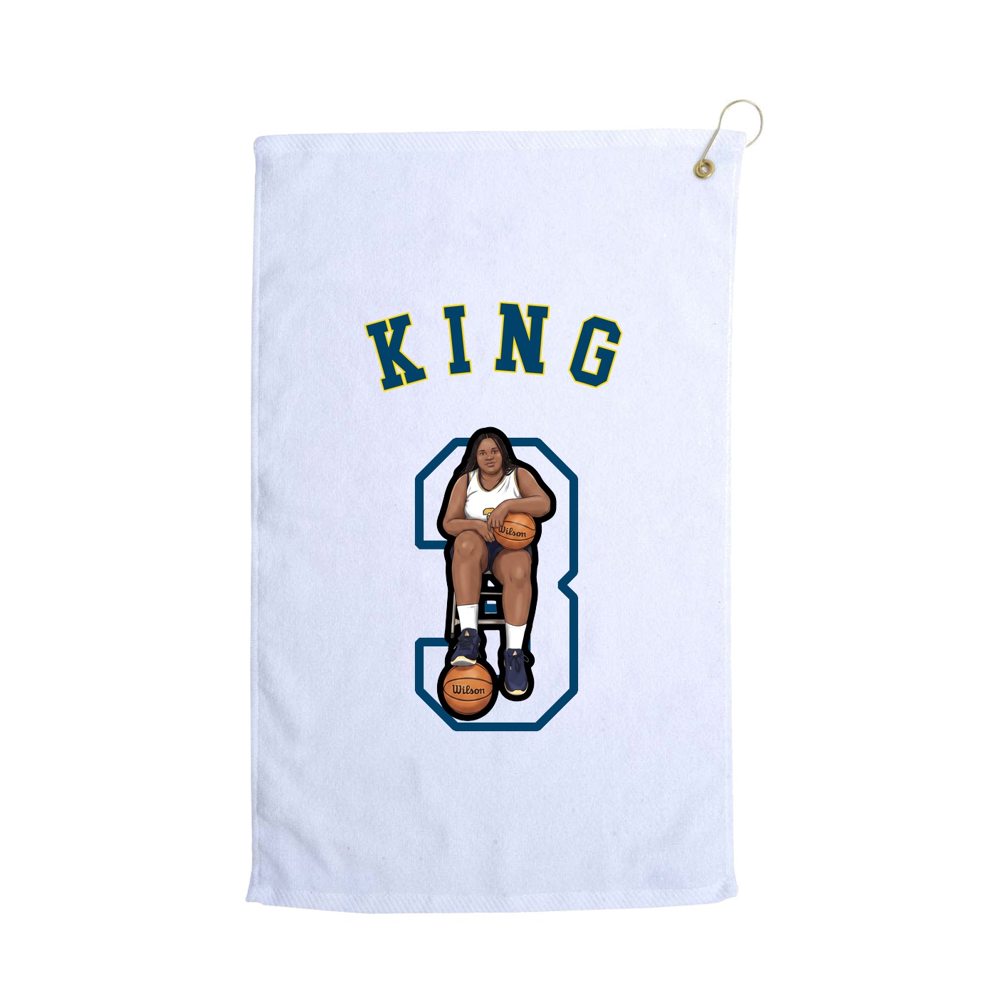 Golf Towel — Shirsey Arch in White