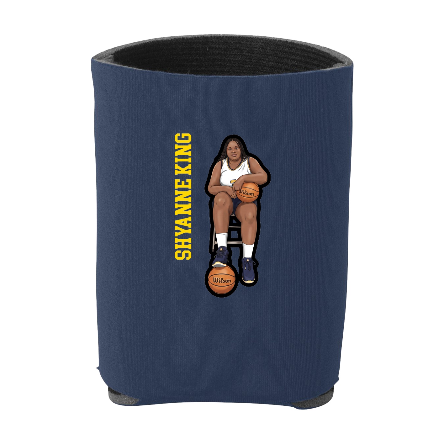 Can Holder — Name Vertical in Navy