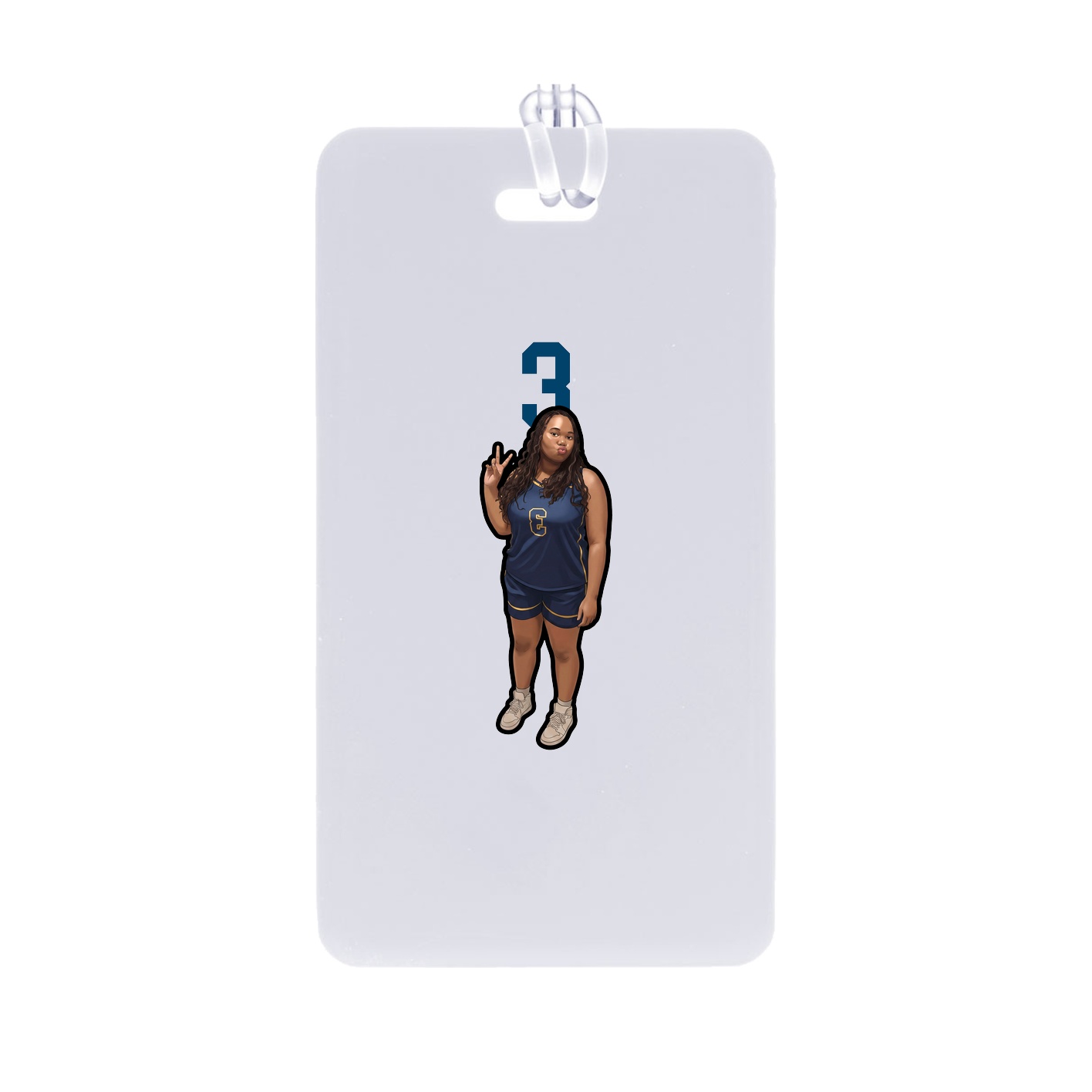 Bag Tag — Number Top in Classic