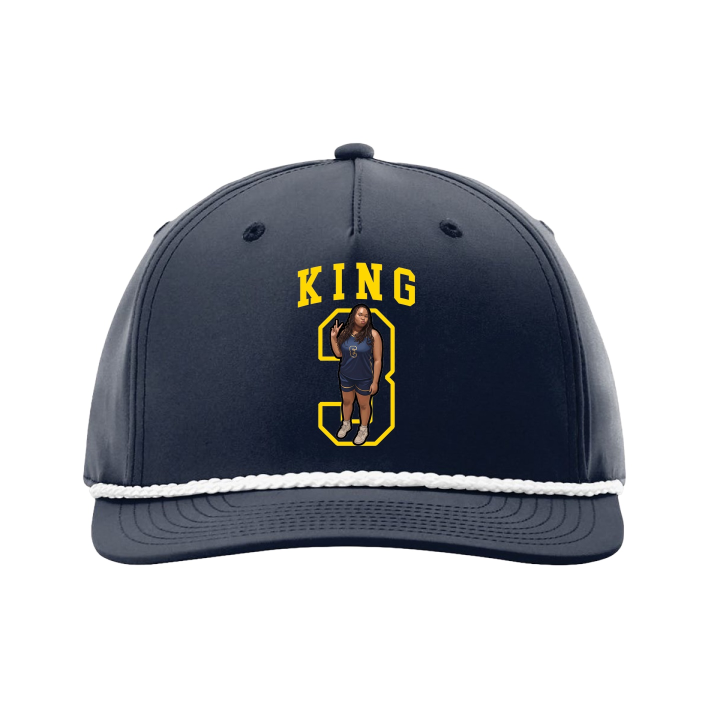 Five-Panel Classic Rope Cap — Shirsey in Navy