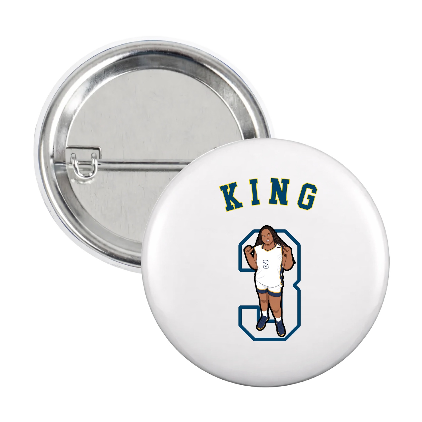 Game Day Button — Shirsey Arch in White