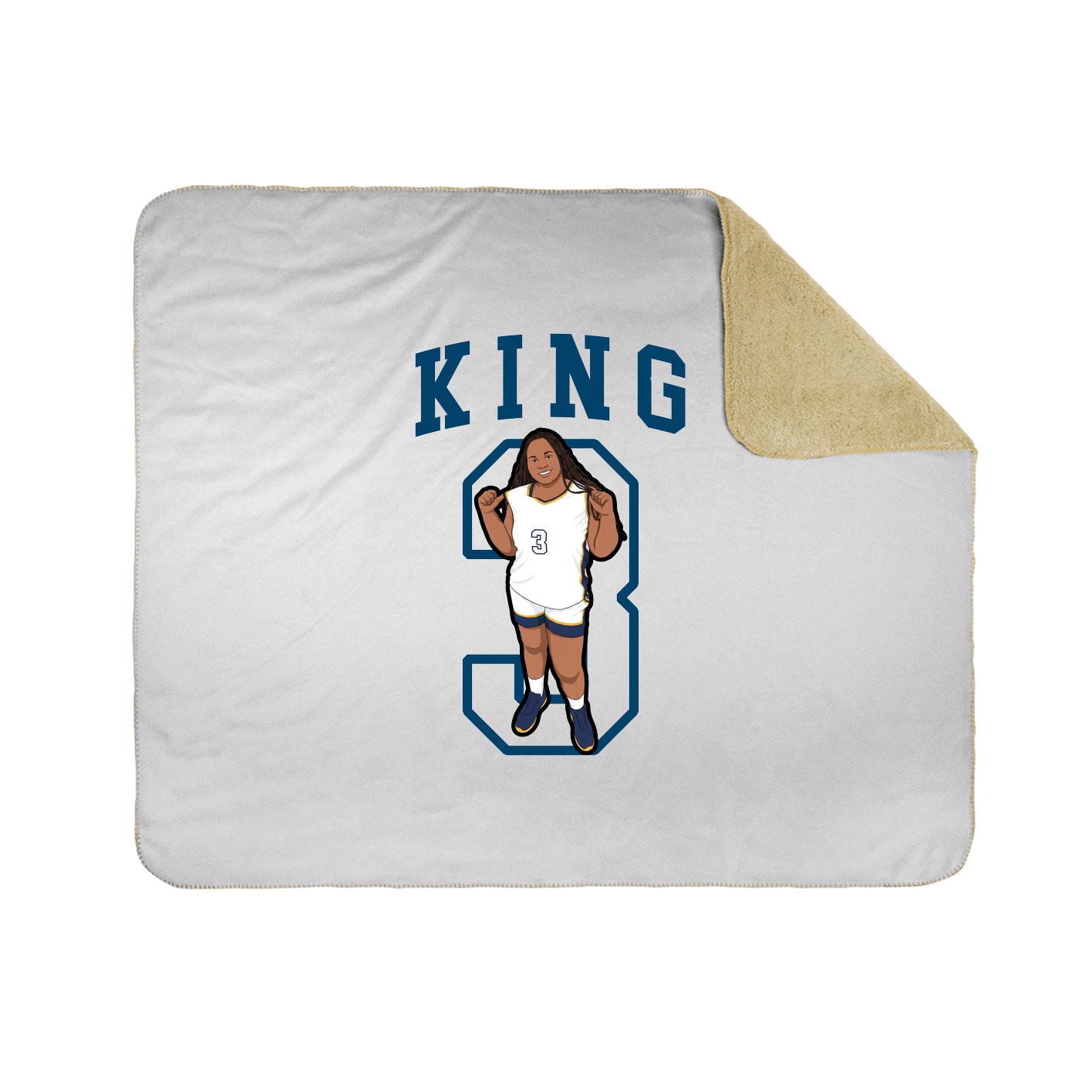 Throw Blanket — Shirsey in White
