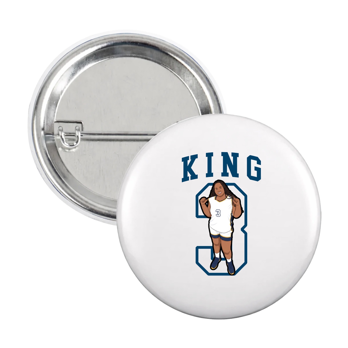 Game Day Button — Shirsey in White