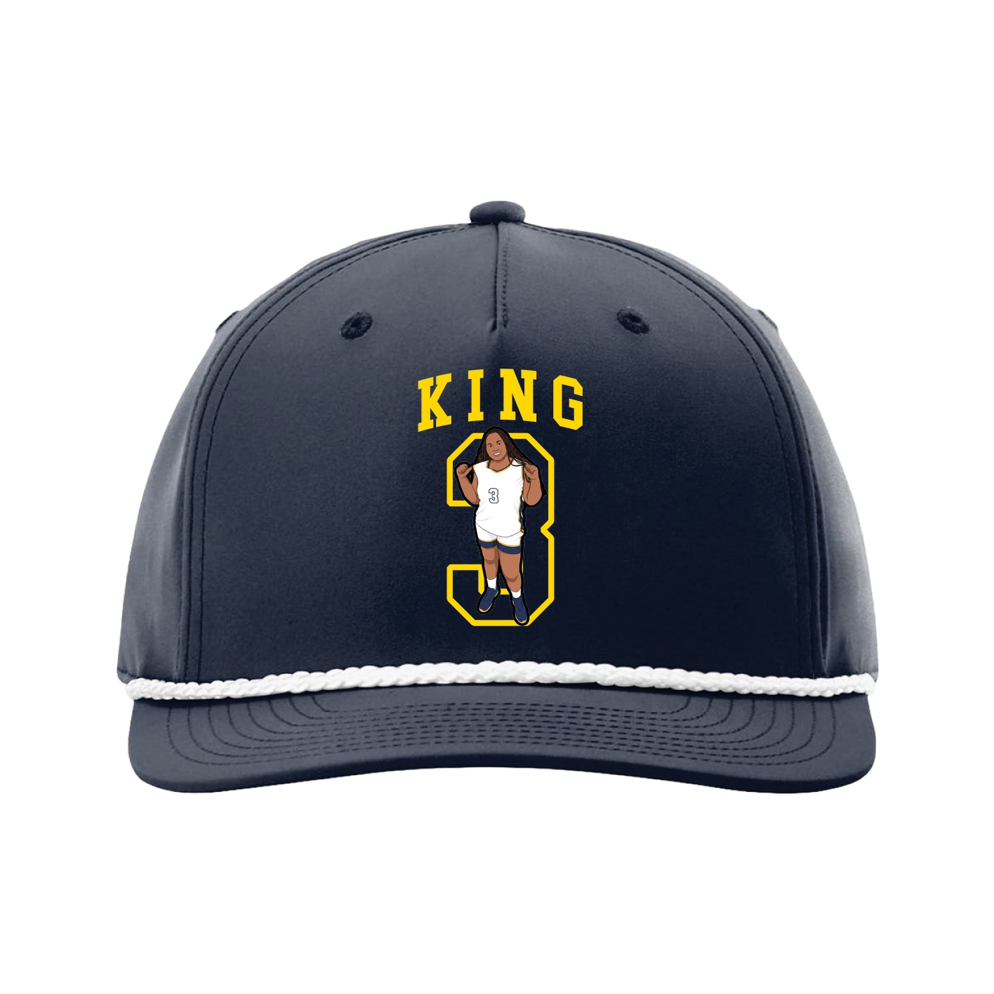 Five-Panel Classic Rope Cap — Shirsey in Navy