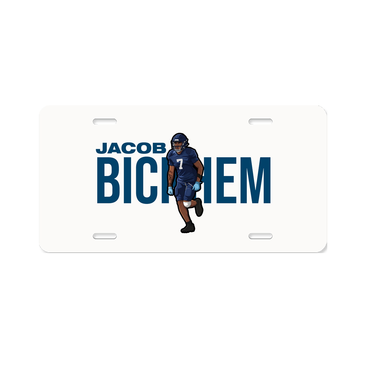 License Plate — Player Name in Classic