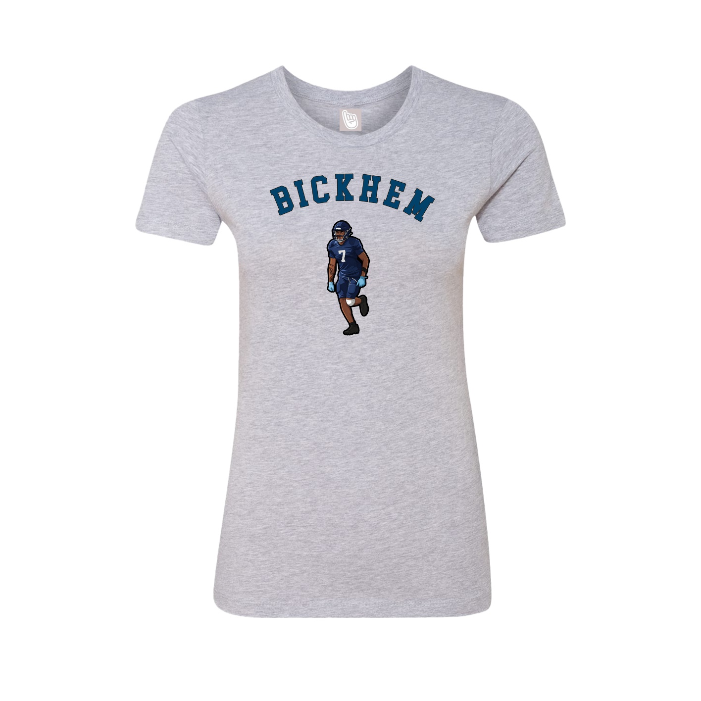 Fitted Women's Tee — Shirsey Arch in Grey