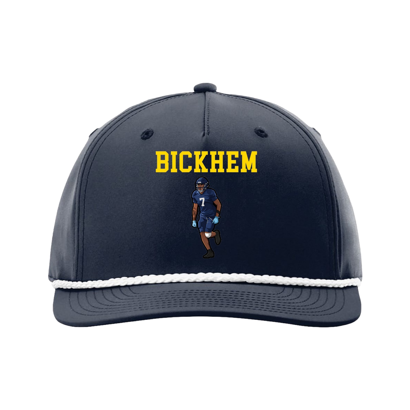 Five-Panel Classic Rope Cap — Shirsey in Navy
