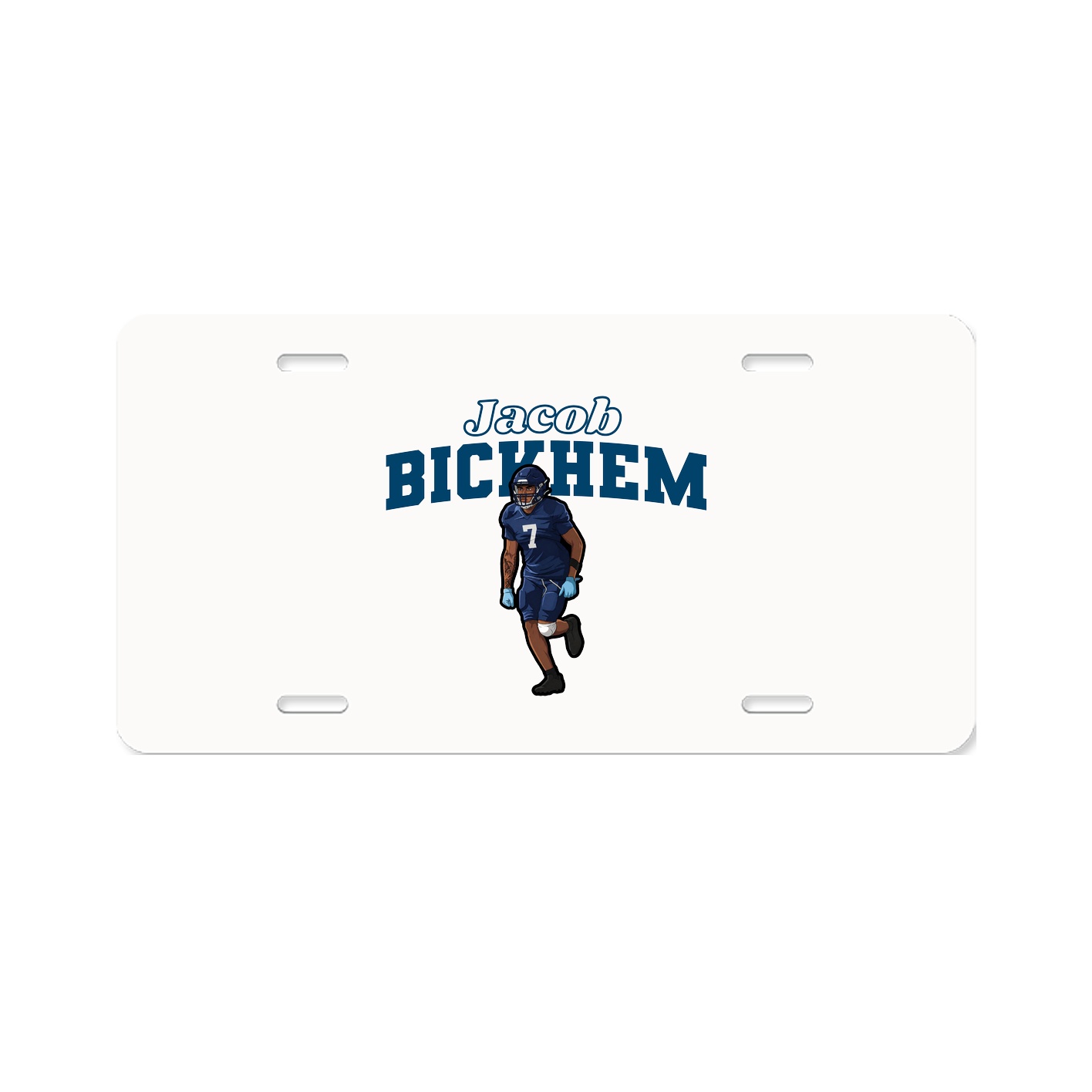License Plate — Name Arch in Classic