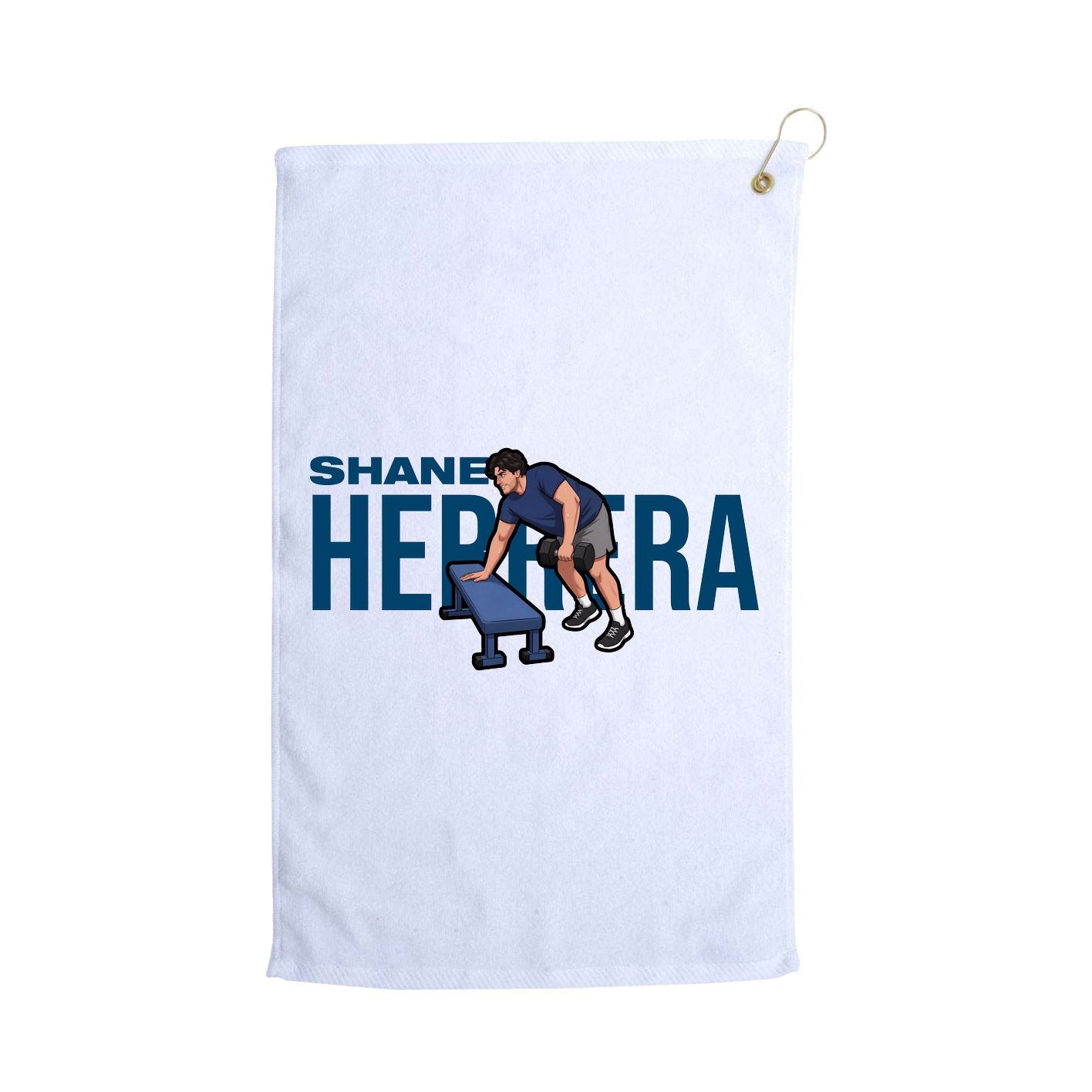Golf Towel — Player Name in White