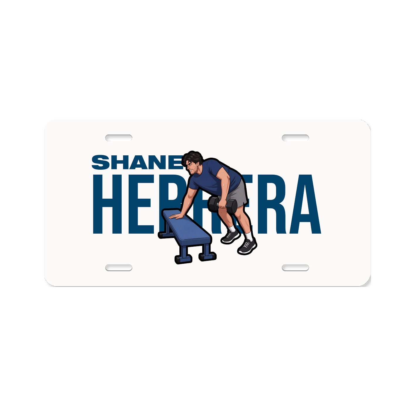 License Plate — Player Name in Classic