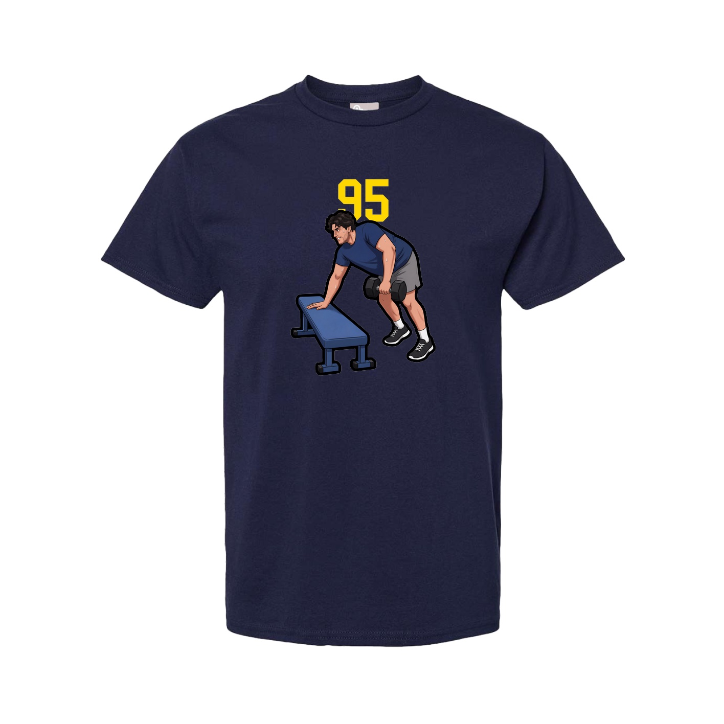 Tee — Number Top in Navy