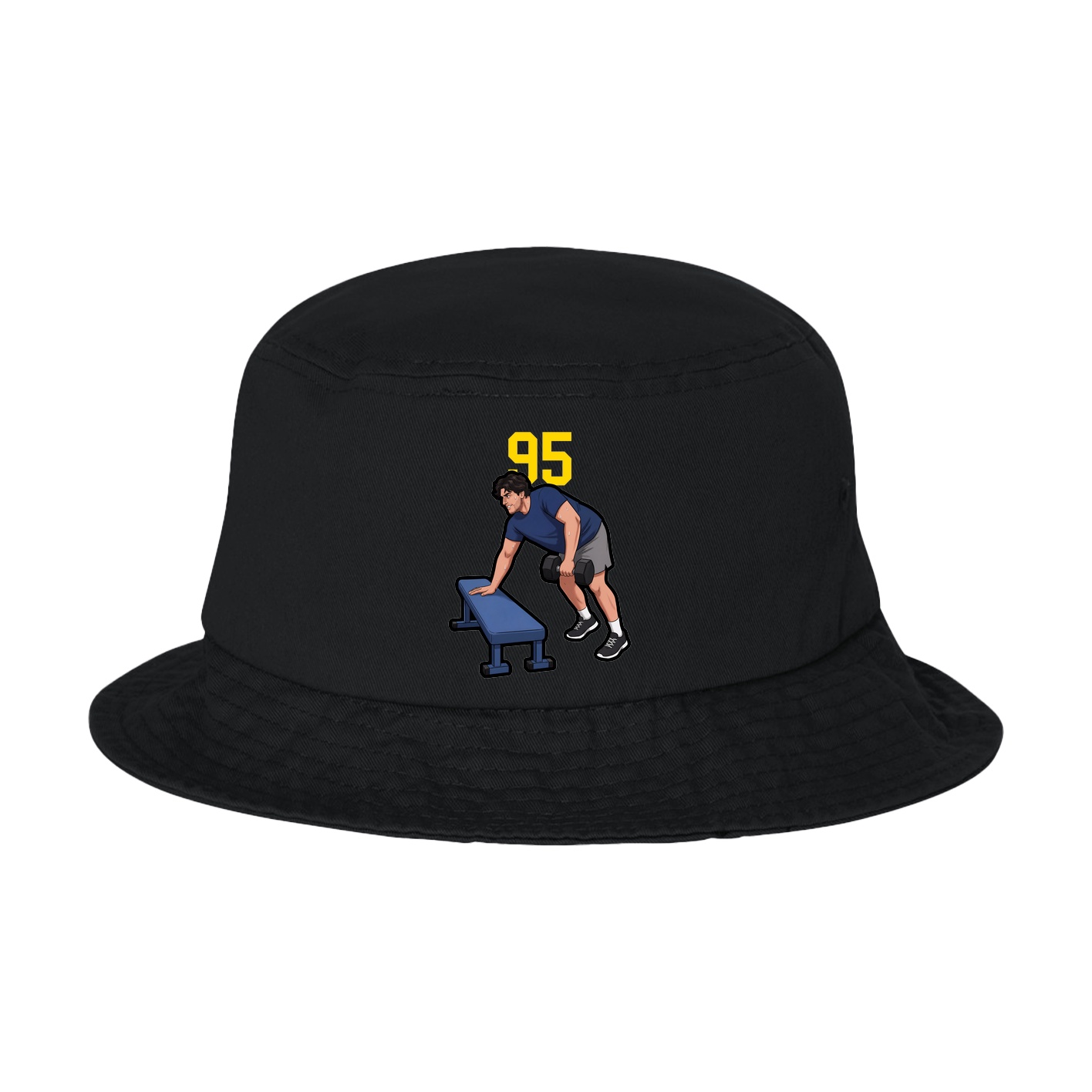 Bucket Cap — Number Top in Black