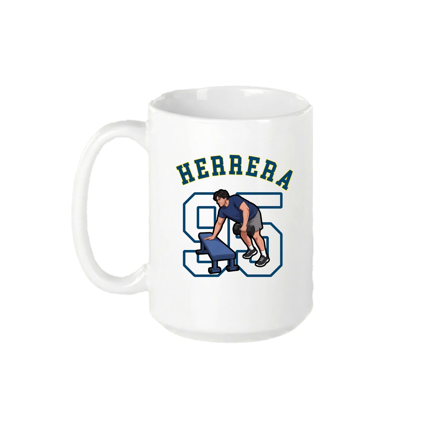 15oz Coffee Mug — Shirsey Arch in White