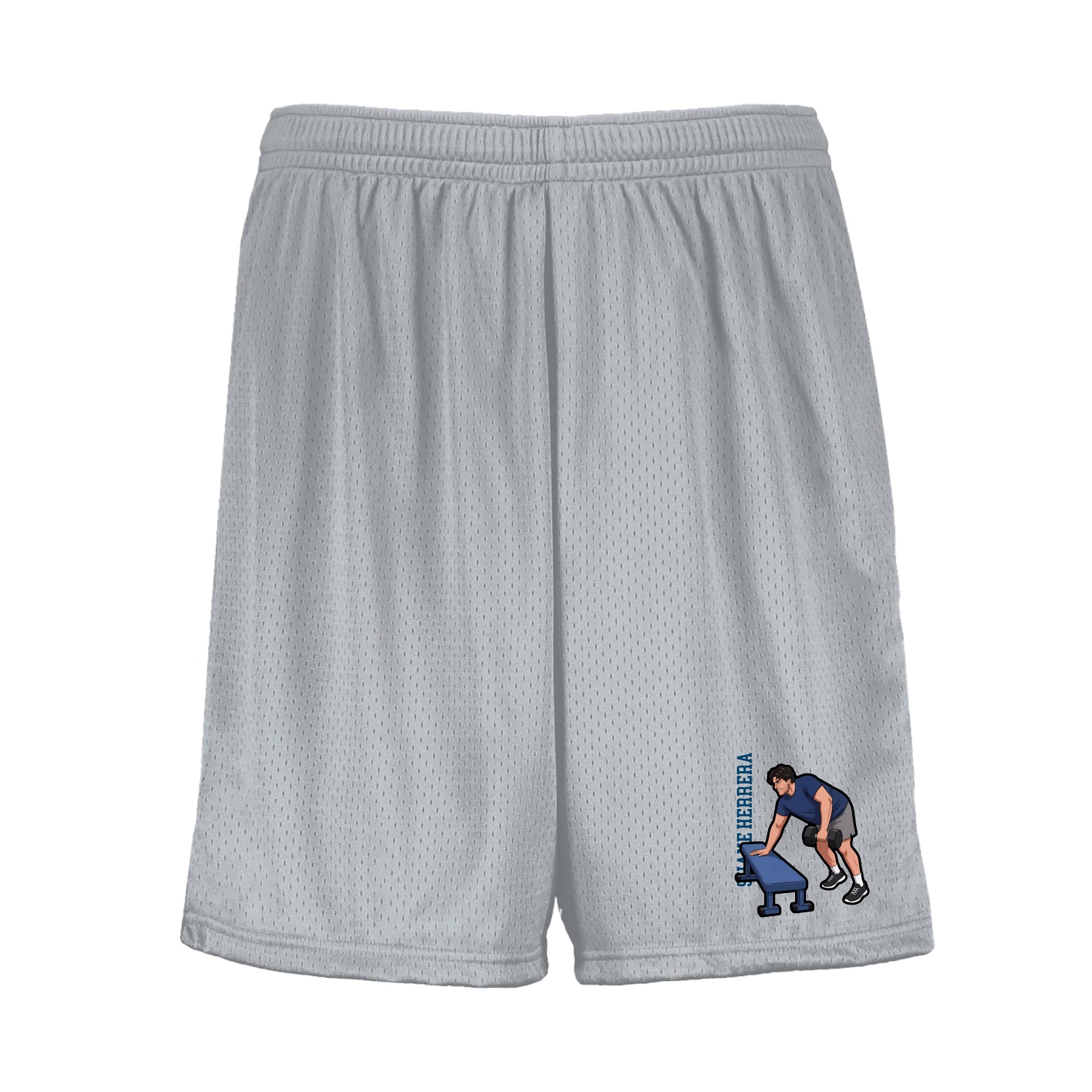 Shorts — Name Vertical in Silver