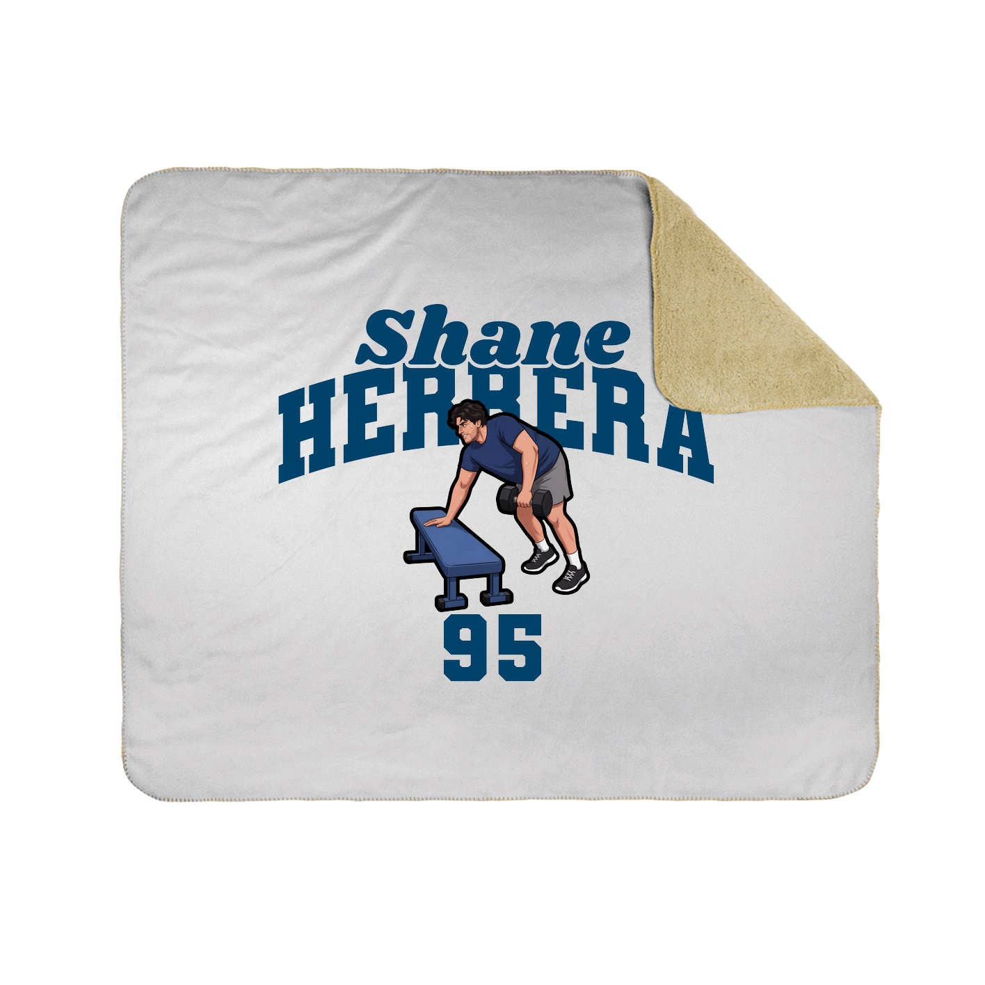 Throw Blanket — Signature Arch in White