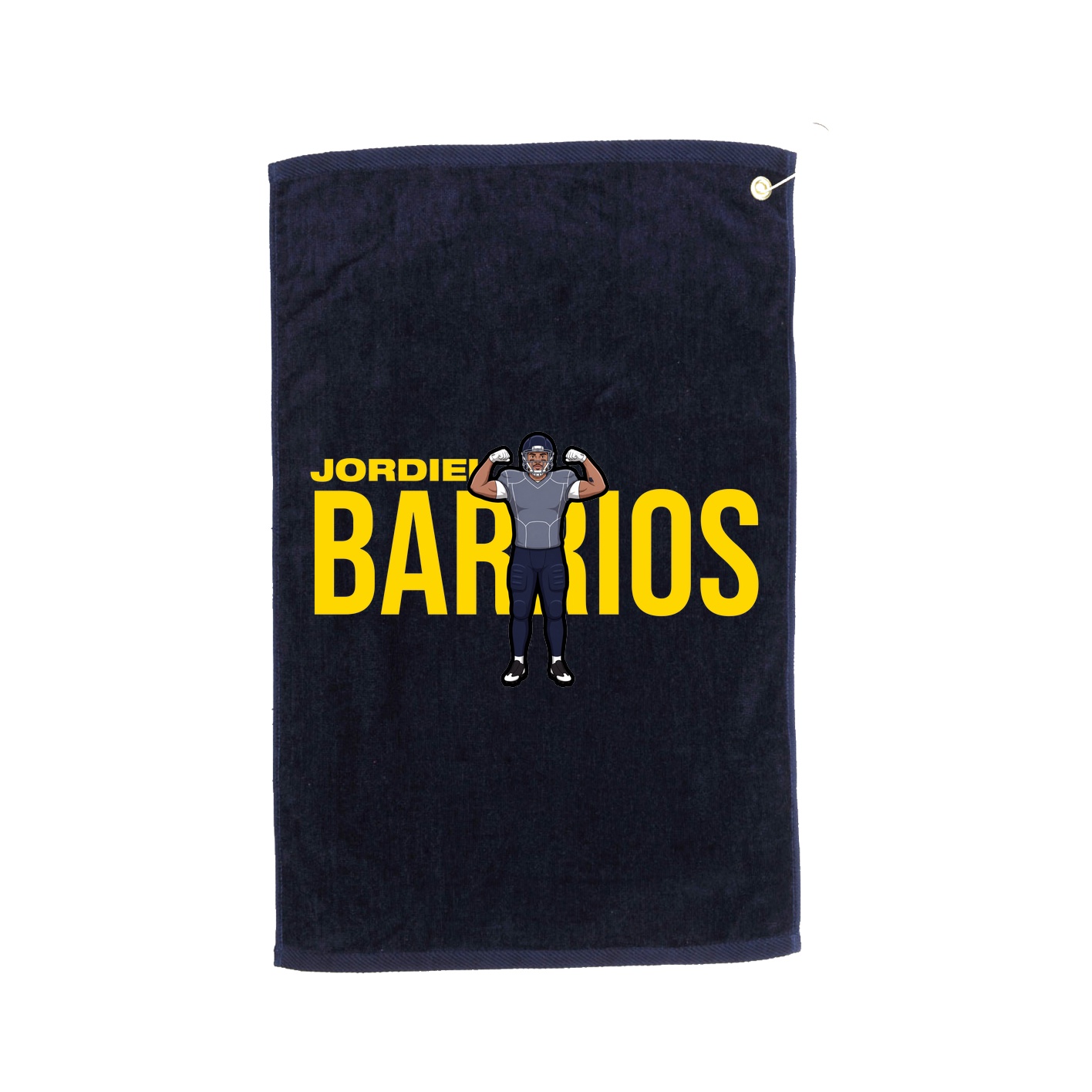 Golf Towel — Player Name in Navy