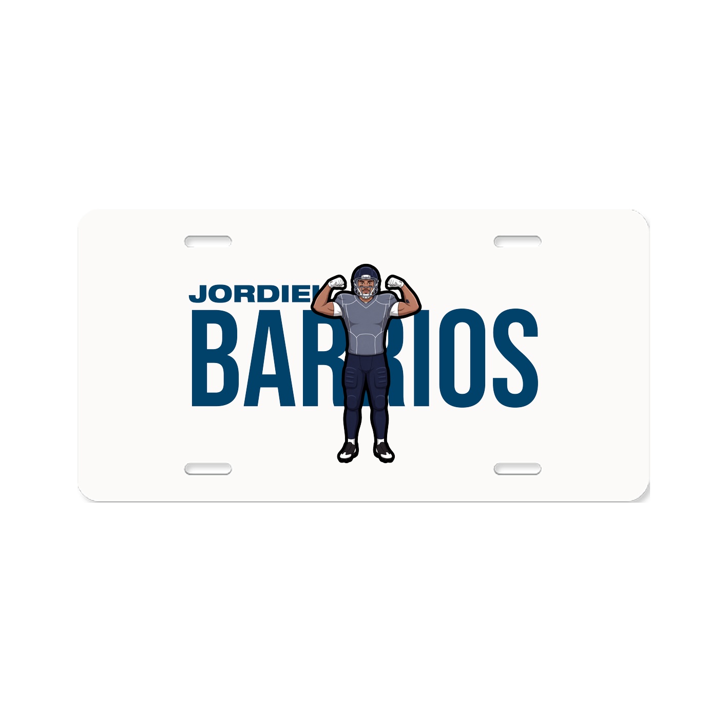 License Plate — Player Name in Classic