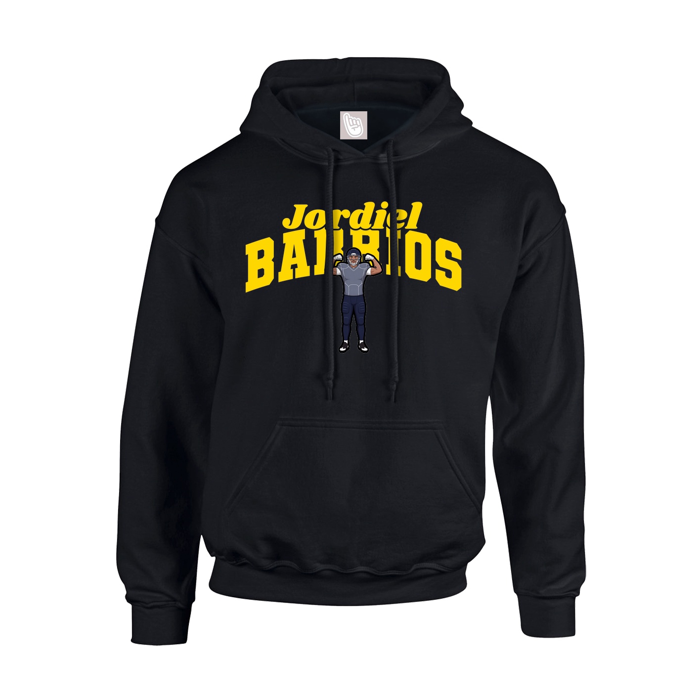 Youth Hoodie — Signature Arch in Black