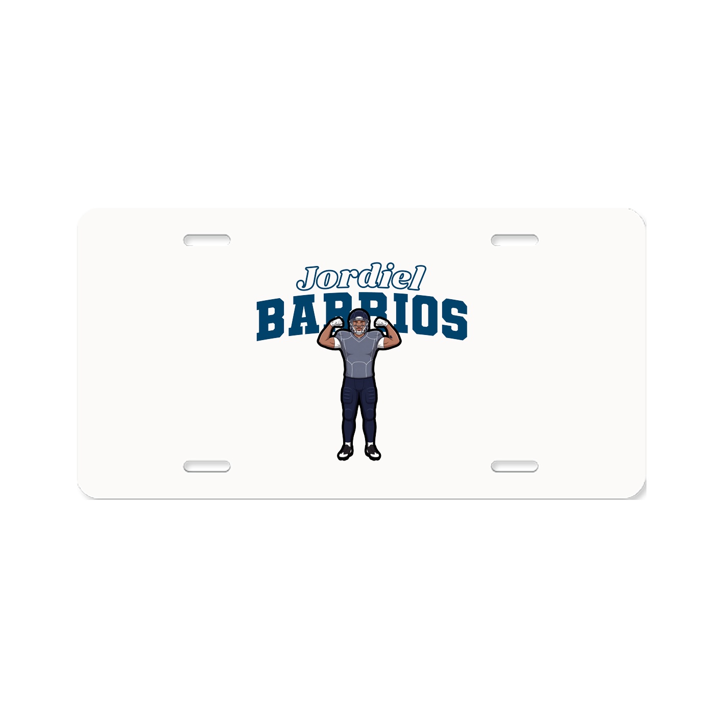 License Plate — Name Arch in Classic