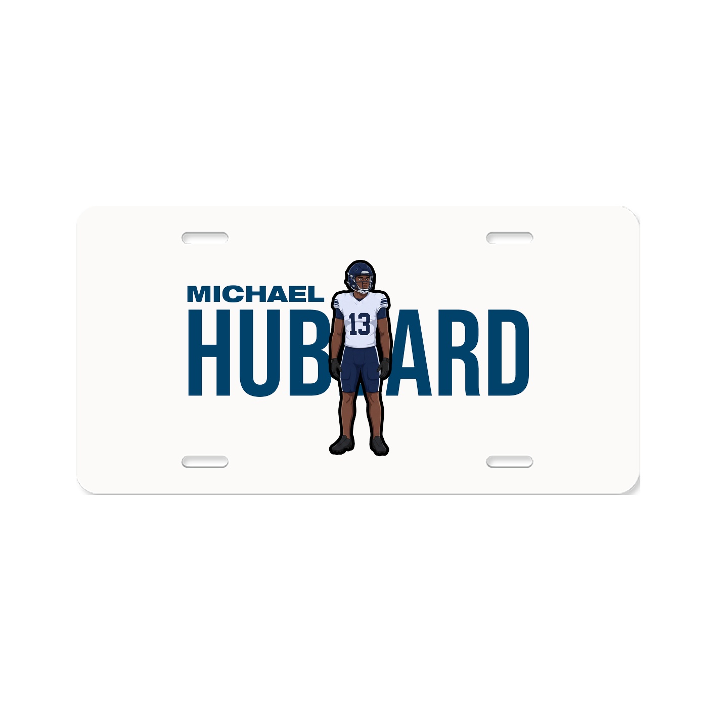 License Plate — Player Name in Classic
