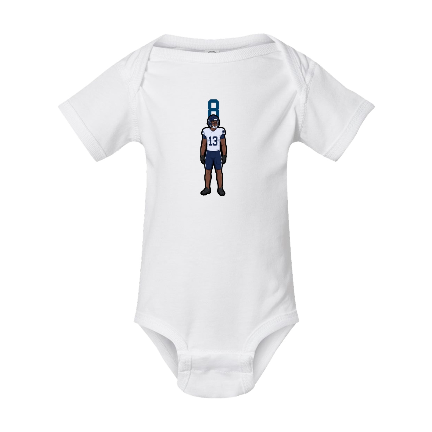 Baby Onesie — Number Top in White