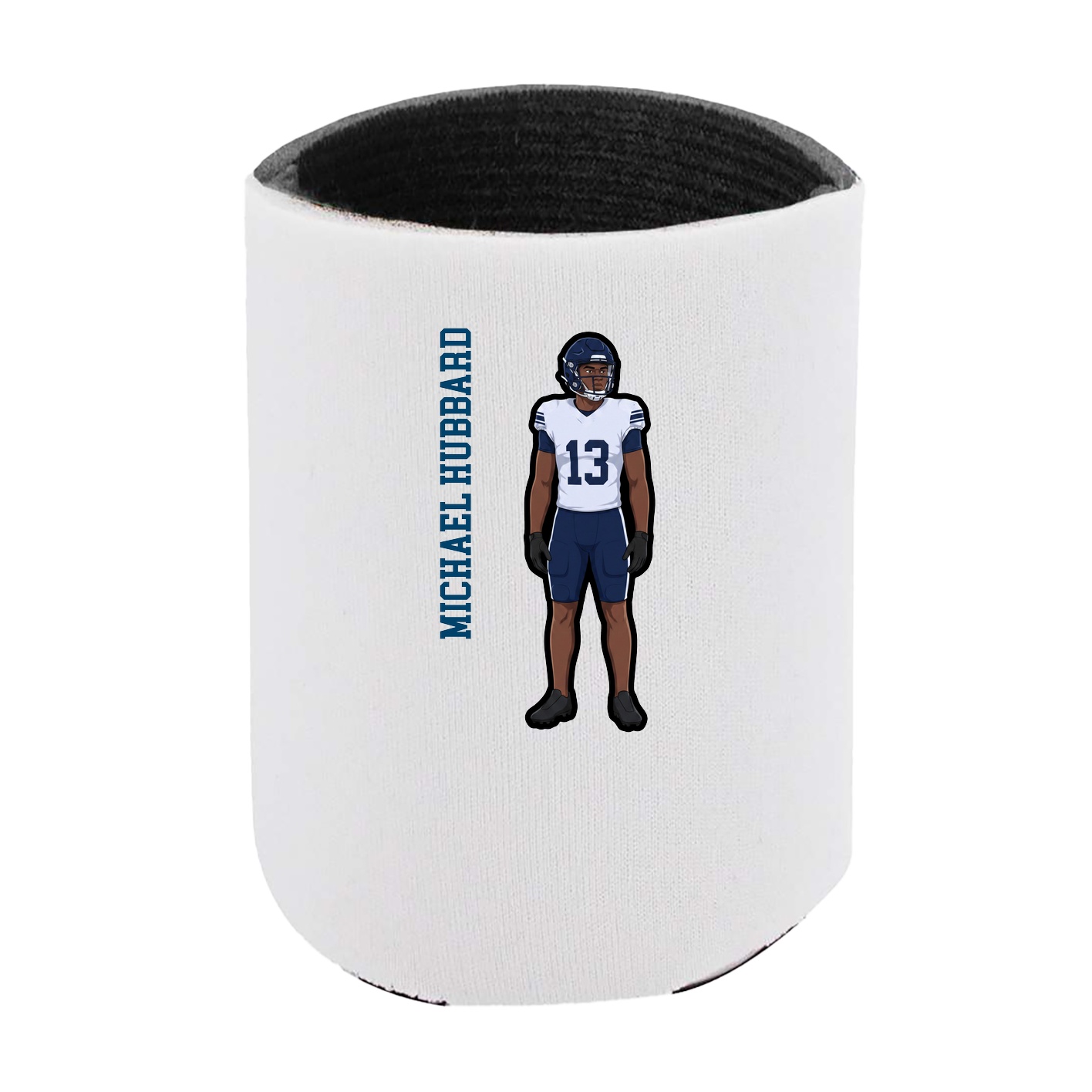 Can Holder — Name Vertical in White