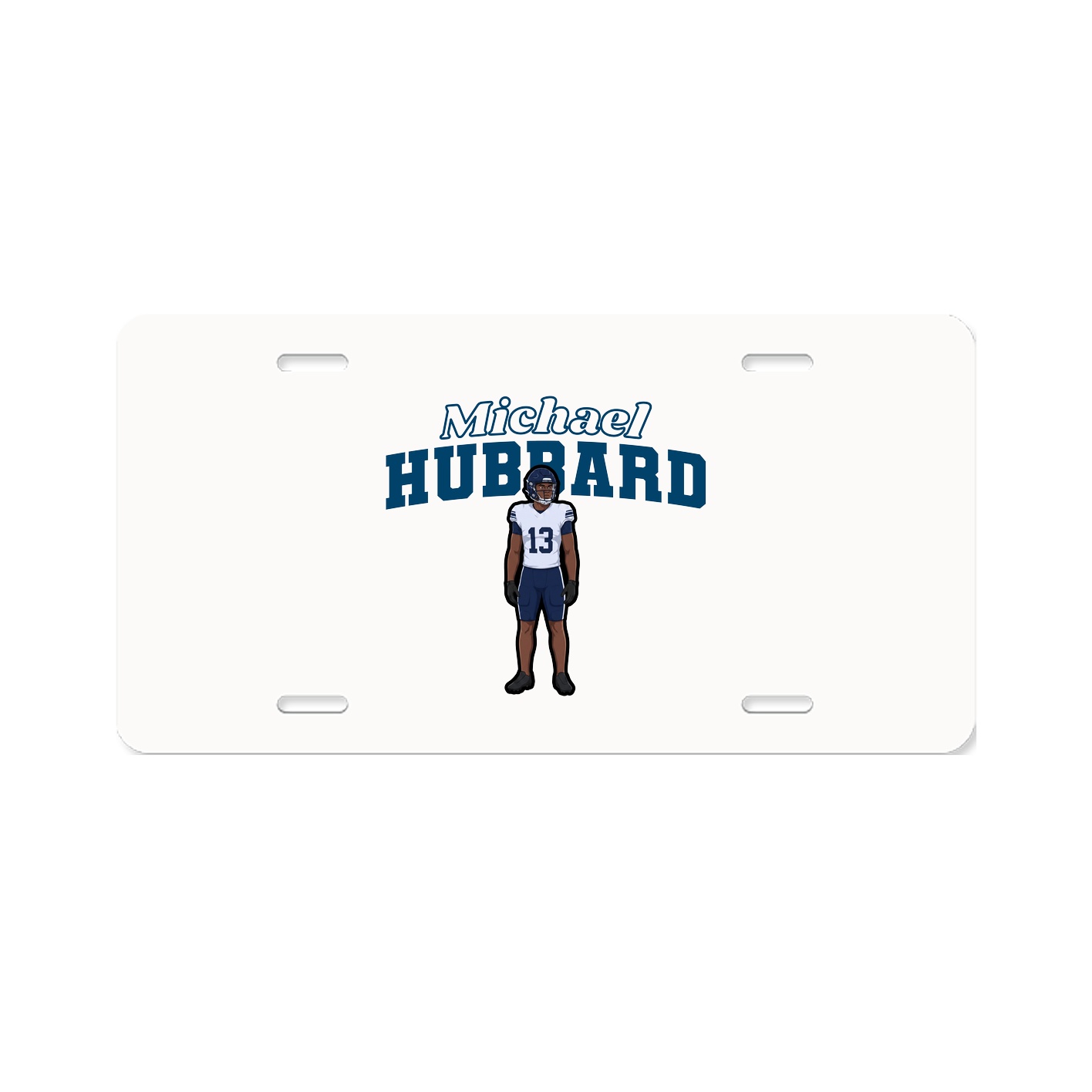 License Plate — Name Arch in Classic