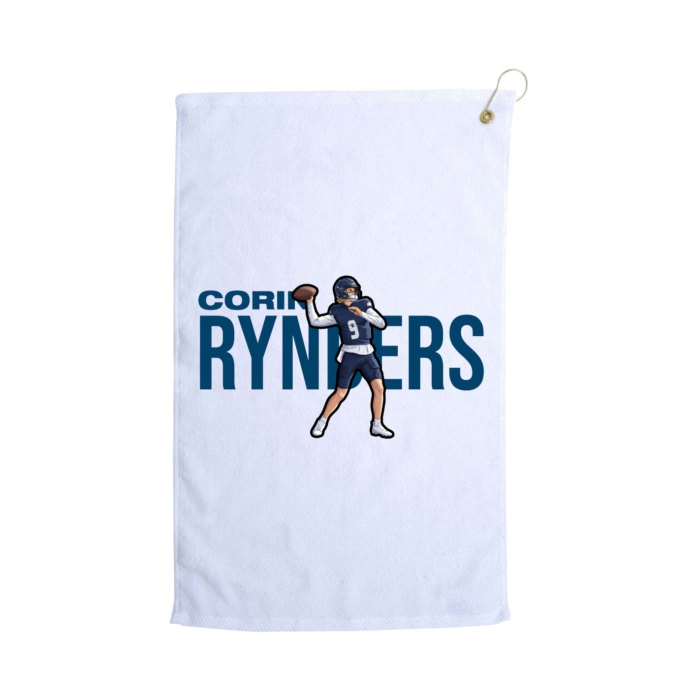 Golf Towel — Player Name in White