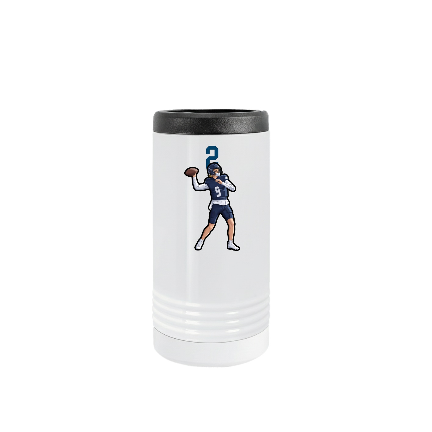 Slim Beverage Holder — Number Top in White