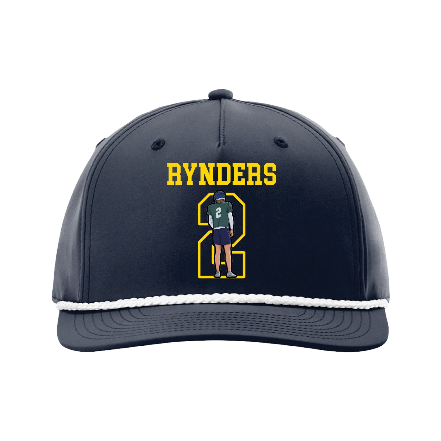 Five-Panel Classic Rope Cap — Shirsey in Navy