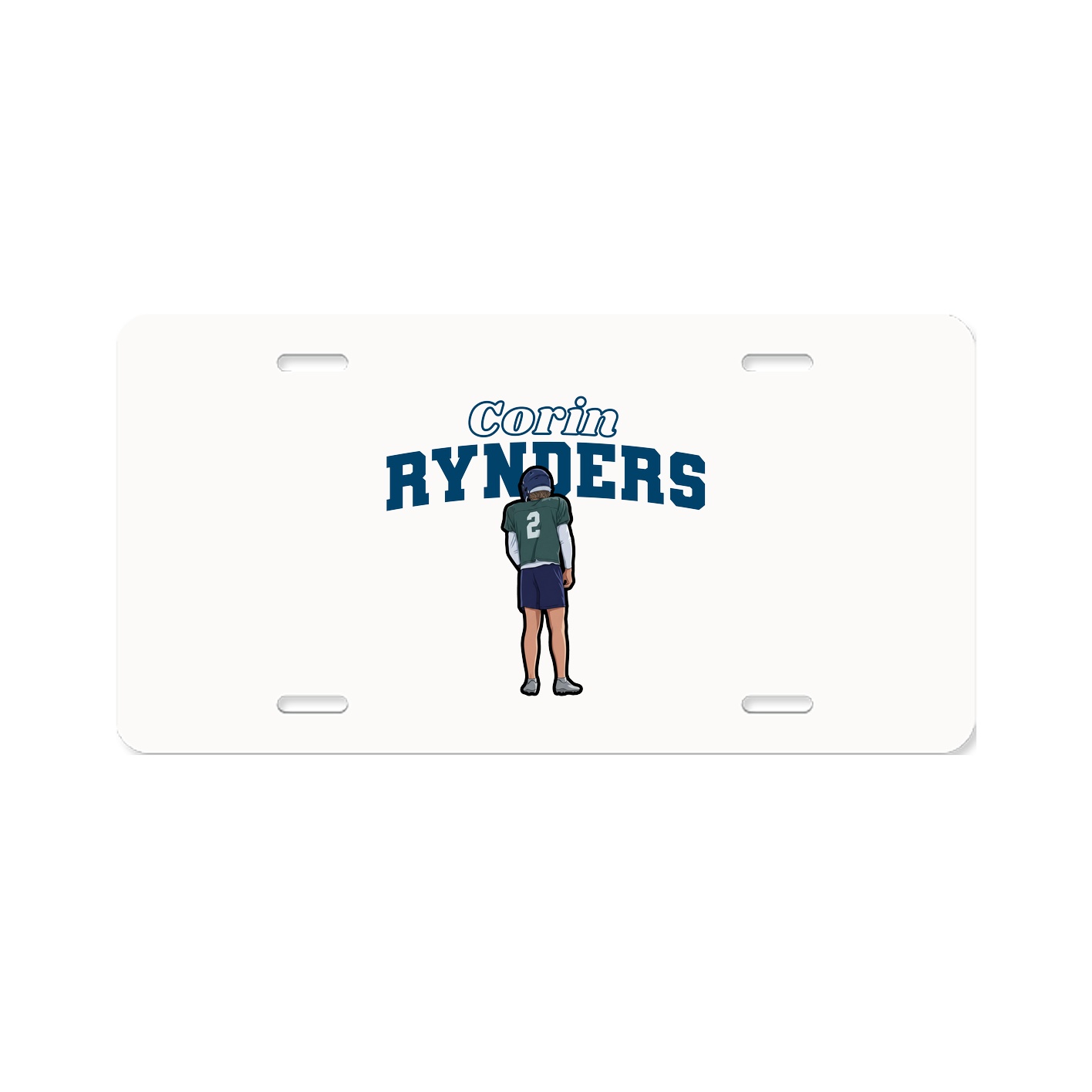 License Plate — Name Arch in Classic