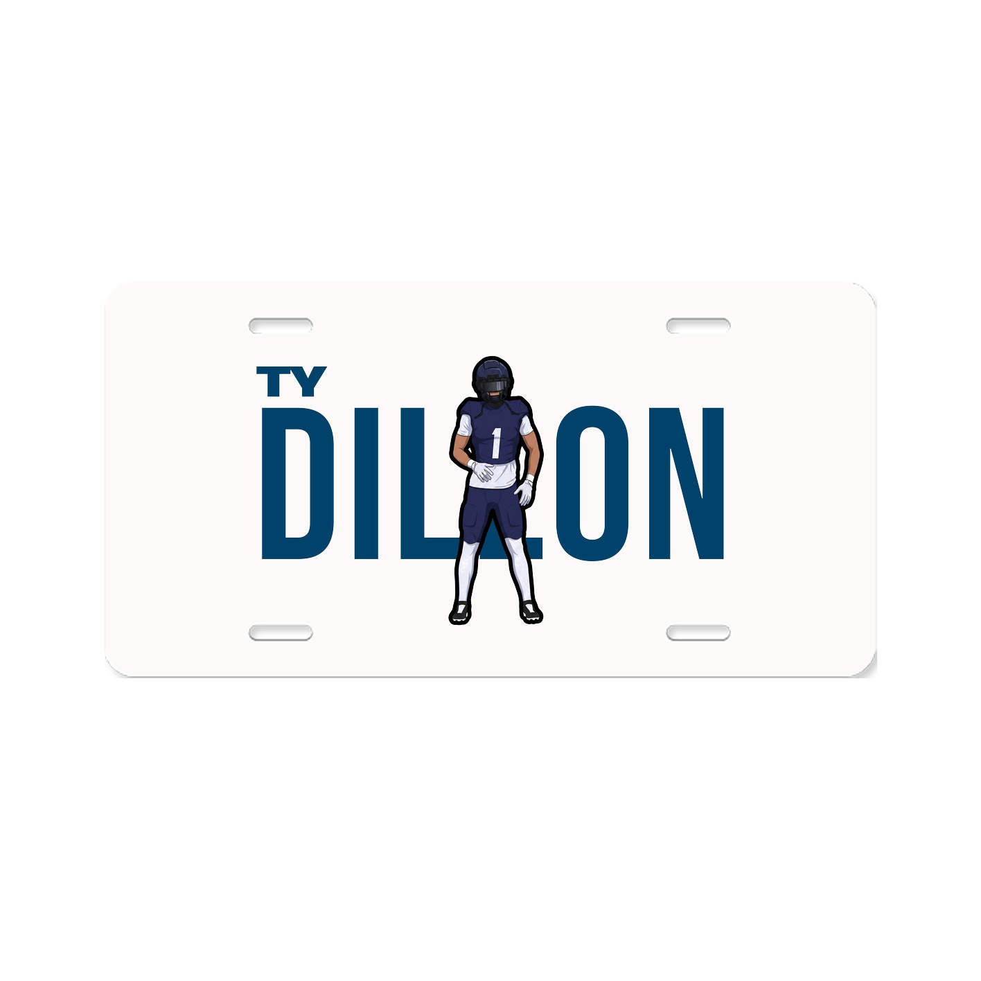 License Plate — Player Name in Classic