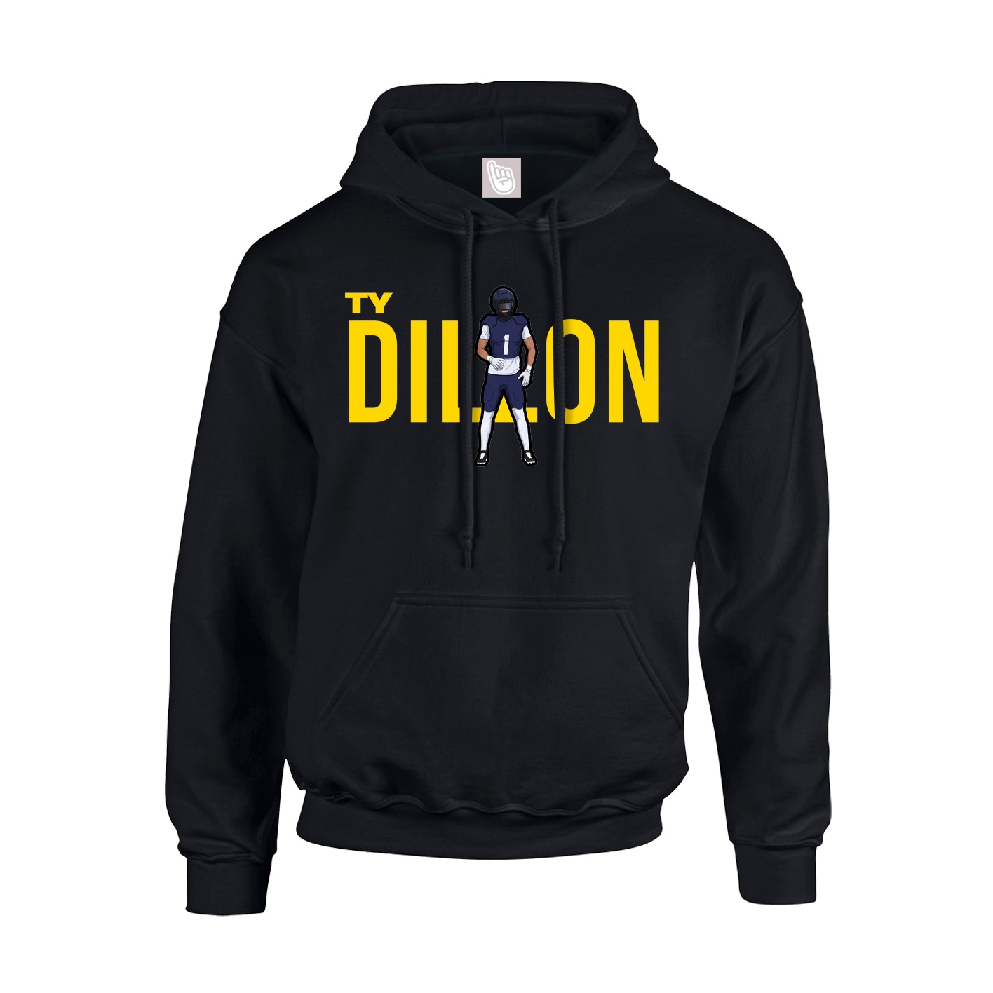 Hoodie — Player Name in Black