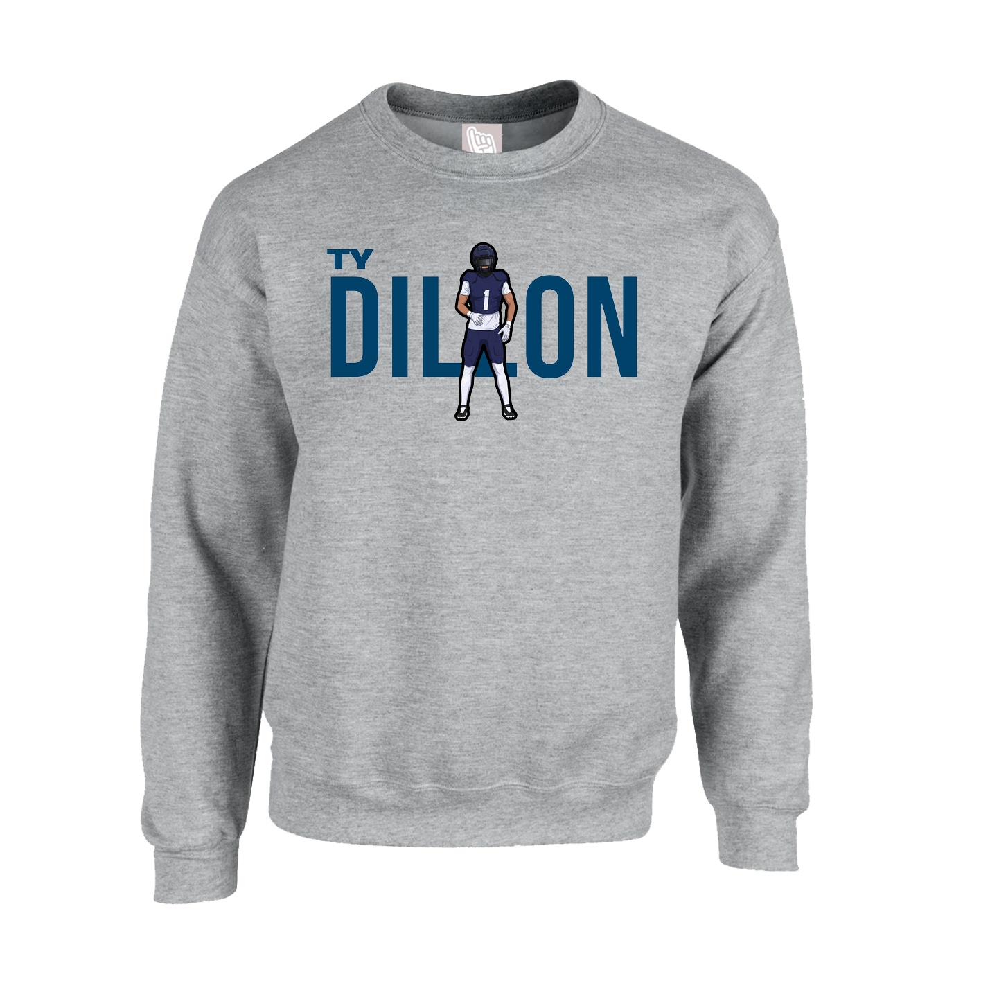Fleece Crew — Player Name in Grey