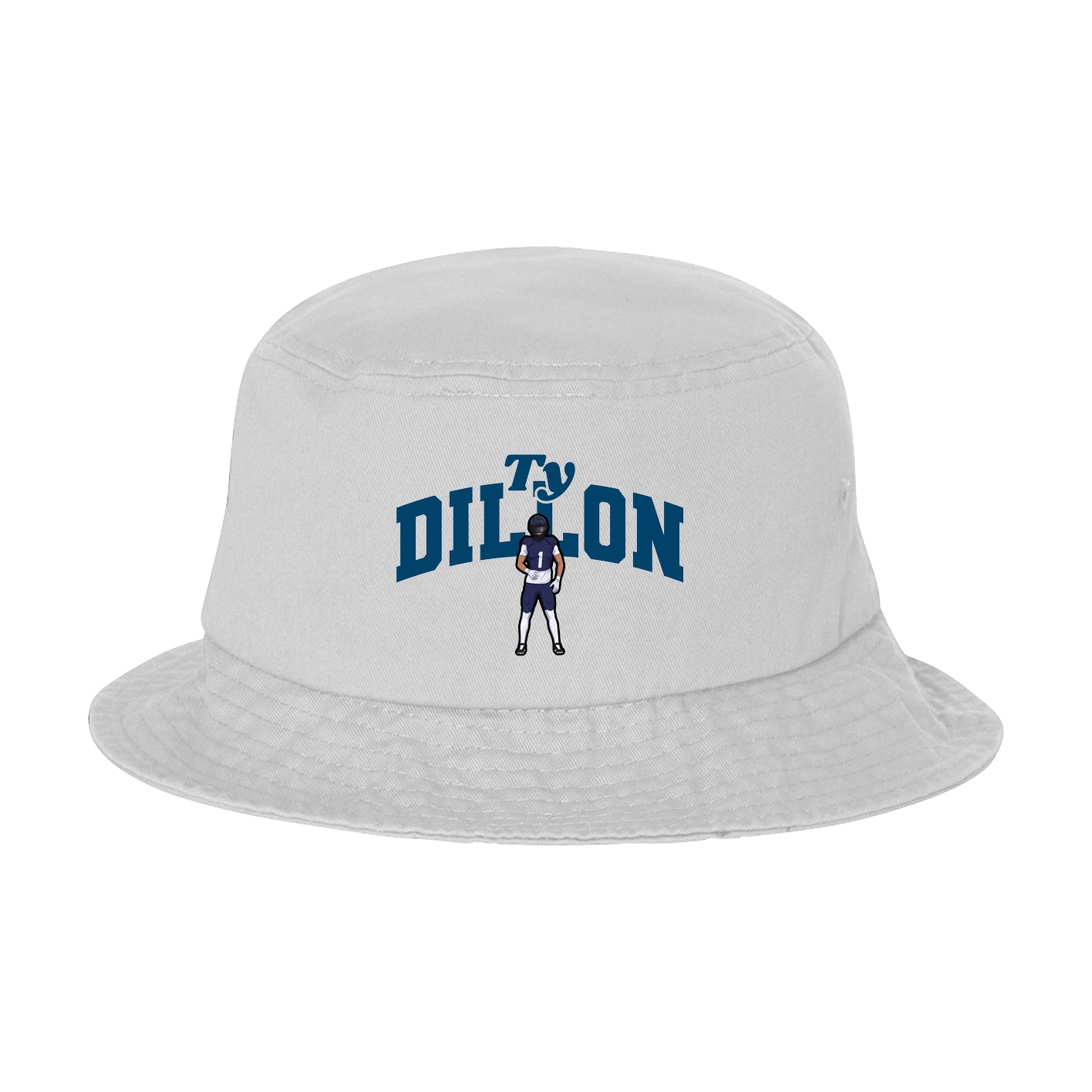 Bucket Cap — Signature Arch in White