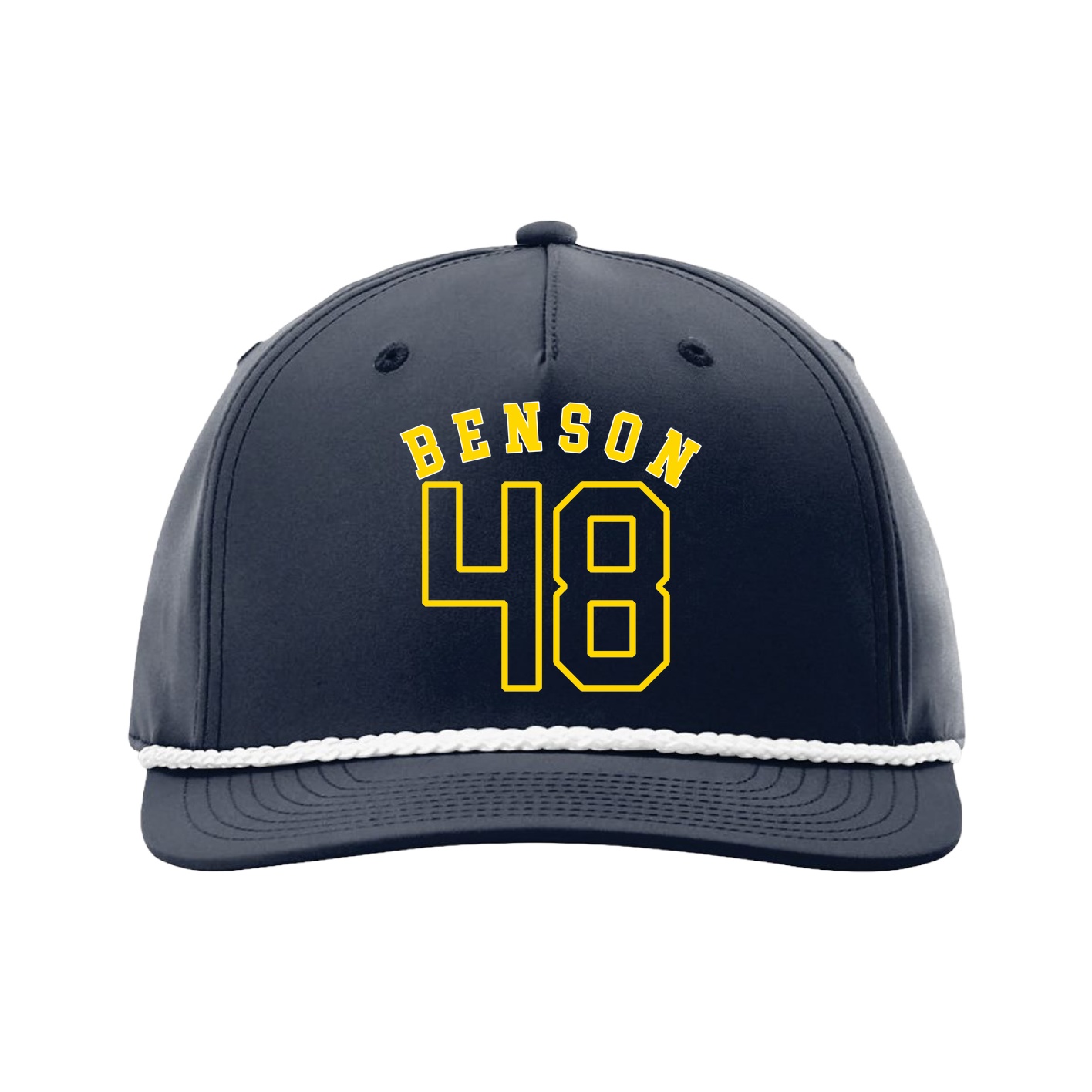 Five-Panel Classic Rope Cap — Shirsey Arch in Navy