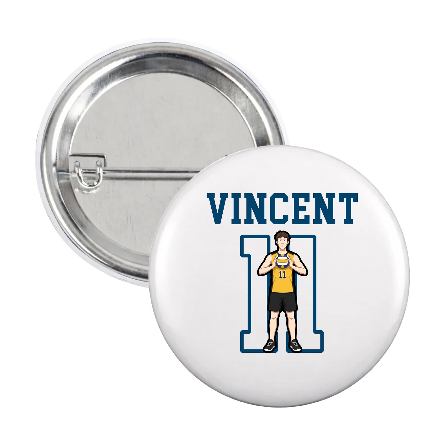 Game Day Button — Shirsey in White