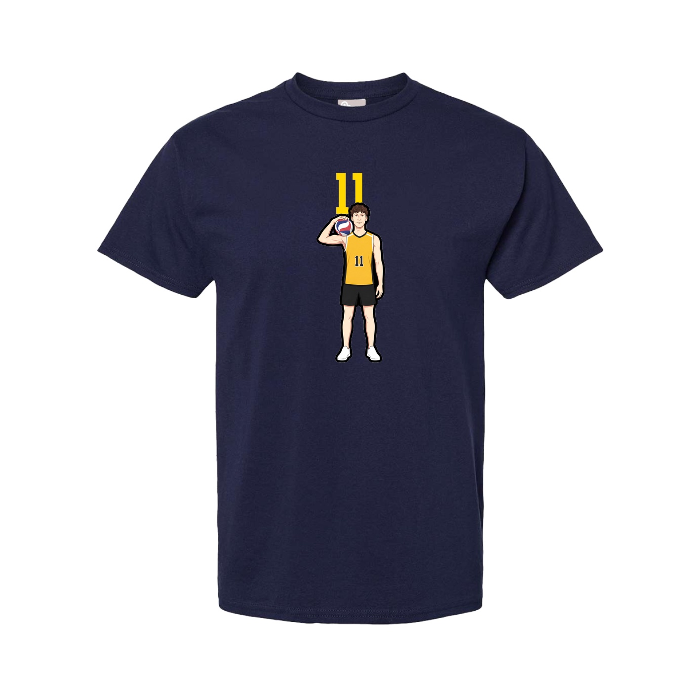 Tee — Number Top in Navy